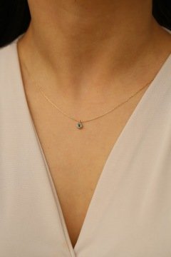 Altın Göz Nazar Boncuğu Minimal Kolye