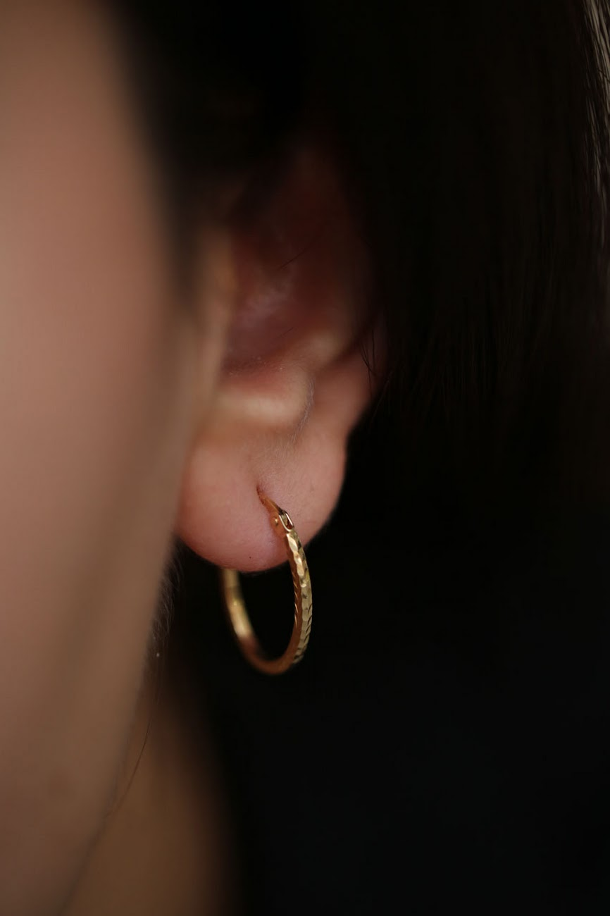 Oval Halka Küpe