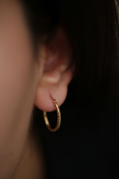 Oval Halka Küpe