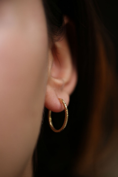 Oval Halka Küpe