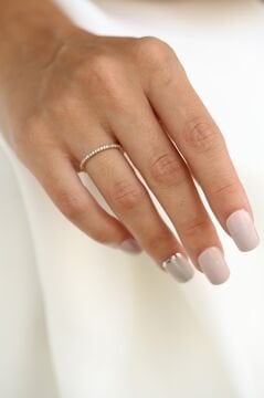 Altın Tek Sıra Tamtur Yüzük