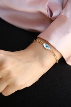 Nazar Boncuğu Altın Bileklik