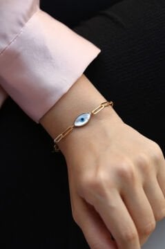 Nazar Boncuğu Altın Bileklik