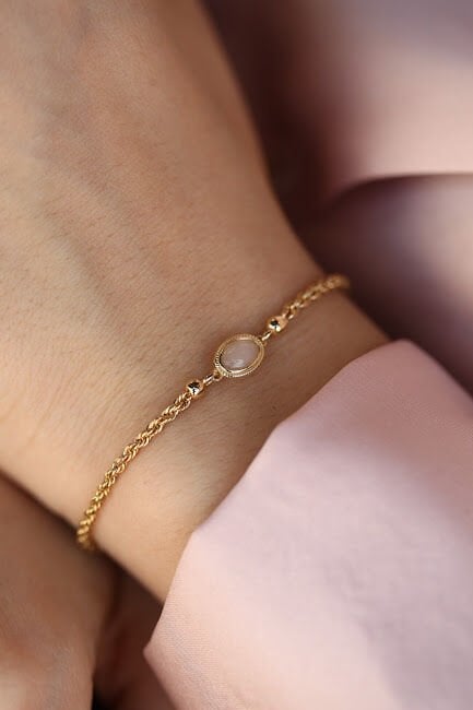 Halat Altın Bileklik