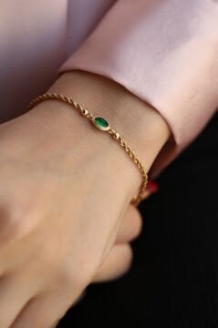 Halat Altın Bileklik