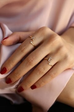 Harfli Altın Yüzük