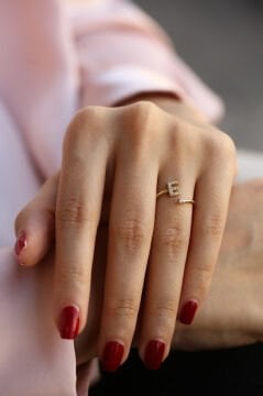 Harfli Altın Yüzük