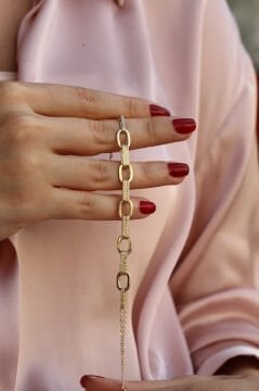 Simli Altın Bileklik