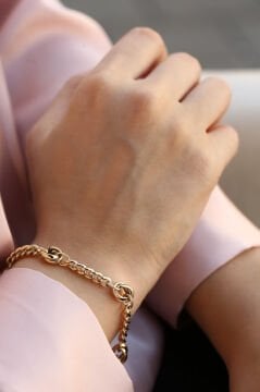 Halkalı İtalyan Altın Bileklik