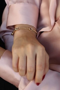 Halkalı İtalyan Altın Bileklik