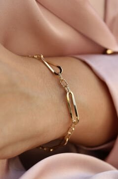 İtalyan Halka Altın Bileklik