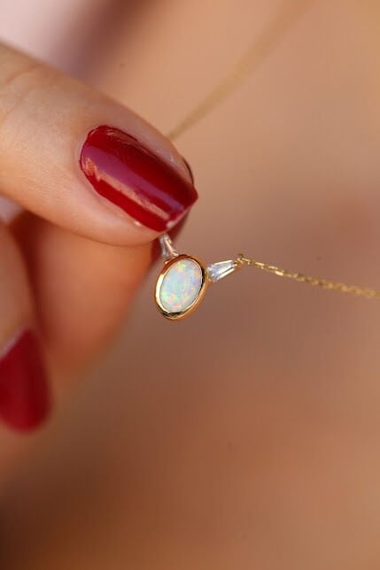 Opal Altın Kolye