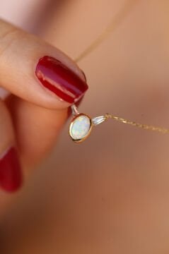 Opal Altın Kolye