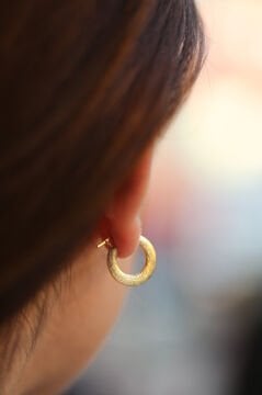 Ağaç Kabuğu Halka Küpe