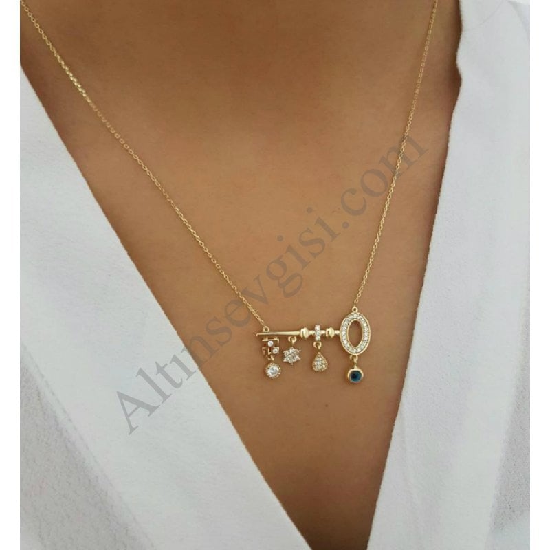 Anahtar Altın Kolye